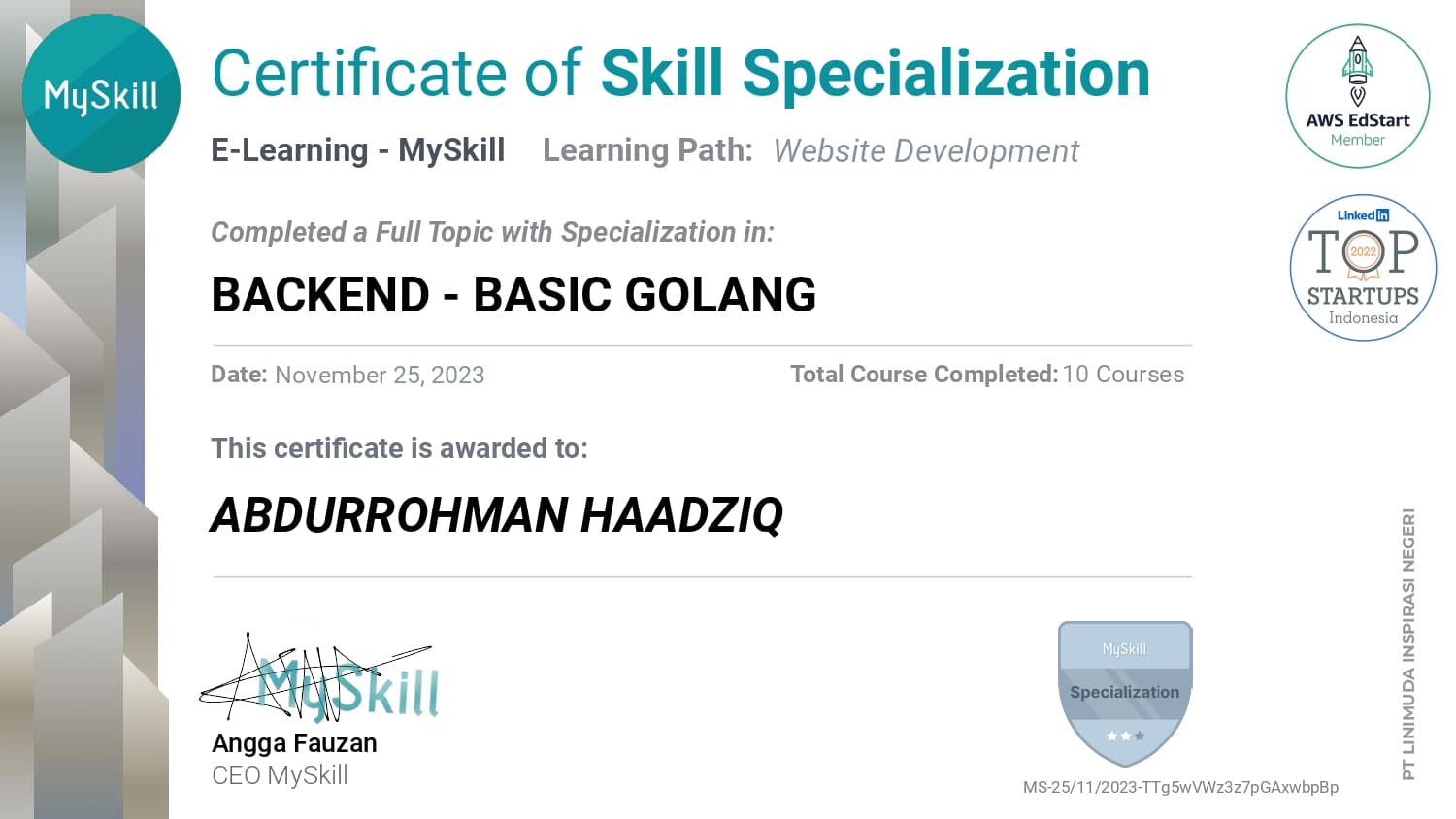 My Skill Golang Basic